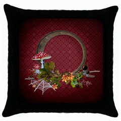 autumn fun pillow case - Throw Pillow Case (Black)