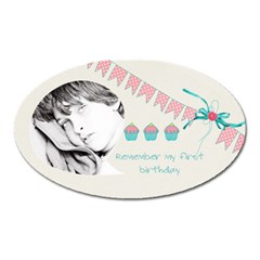 Magnet Oval birthday 01 - Magnet (Oval)