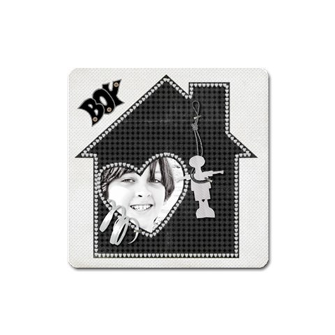 Magnet Square Boy By Deca Front