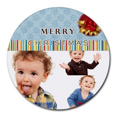 xmas - Collage Round Mousepad