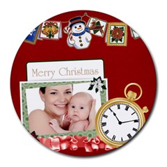 xmas - Collage Round Mousepad