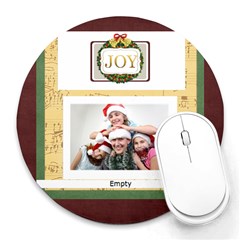 xmas - Collage Round Mousepad