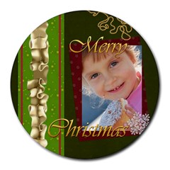 xmas - Collage Round Mousepad