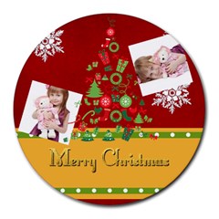 xmas - Collage Round Mousepad