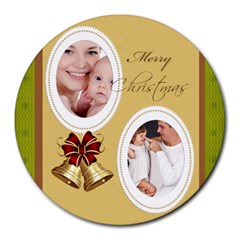 xmas - Collage Round Mousepad