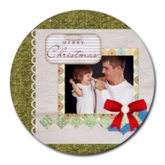 xmas - Collage Round Mousepad