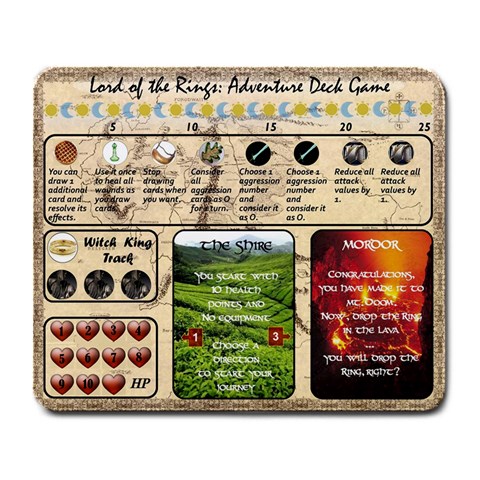 Lotr Adventure Card Game Play Mat By Ryan Byrd Front