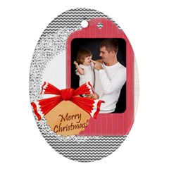 xmas - Oval Ornament (Two Sides)