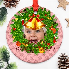 xmas - Round Ornament (Two Sides)