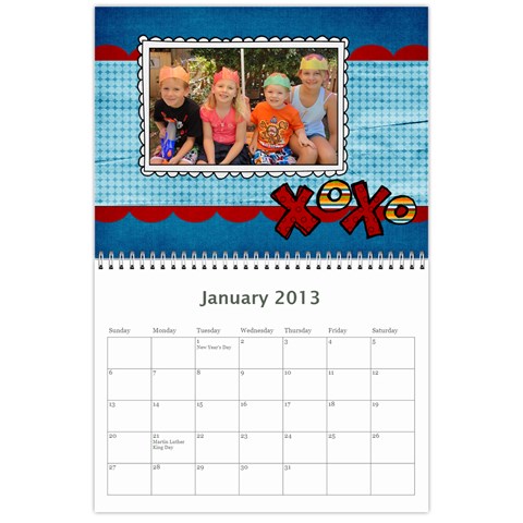 2013 Calender By Sandy Jan 2013