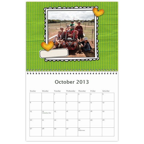 2013 Calender By Sandy Oct 2013