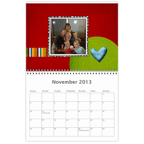 2013 Calender By Sandy Nov 2013