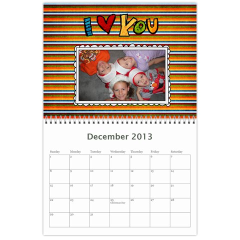 2013 Calender By Sandy Dec 2013