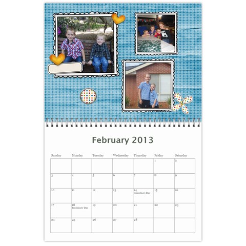 2013 Calender By Sandy Feb 2013