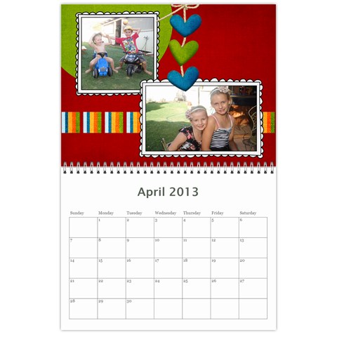 2013 Calender By Sandy Apr 2013