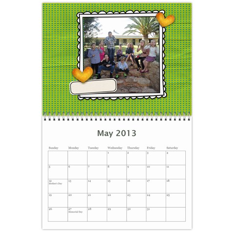 2013 Calender By Sandy May 2013