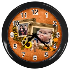 Autumn Delights - Wall Clock(black) 