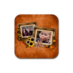 Autumn Delights - Rubber Square(4pack)  - Rubber Square Coaster (4 pack)