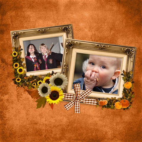 Autumn Delights 8 x8  Scrapbook Page - 1
