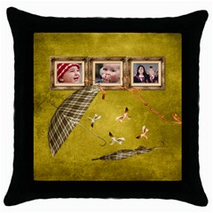 Autumn Delights - Throw Pillow Case  - Throw Pillow Case (Black)