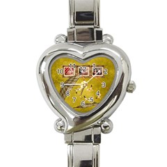 Autumn Delights - Heart Italian Charm Watch 