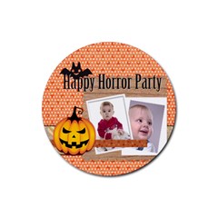 halloween - Rubber Round Coaster (4 pack)