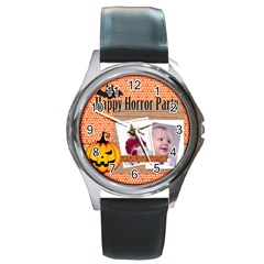 halloween - Round Metal Watch