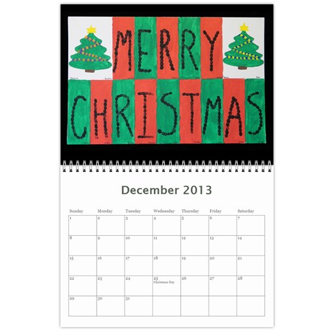 2013 Calendar By Rebecca Allen Dec 2013