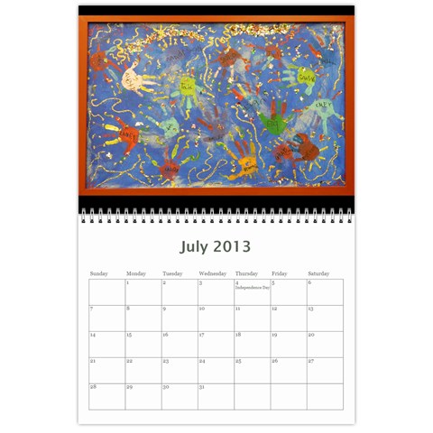 2013 Calendar By Rebecca Allen Jul 2013