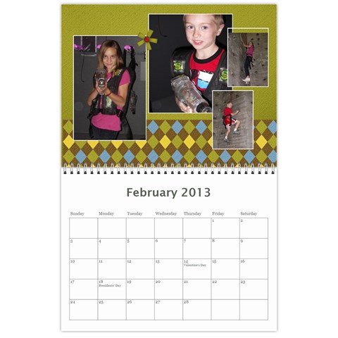 2013 Calendar Darren By Derolene Feb 2013