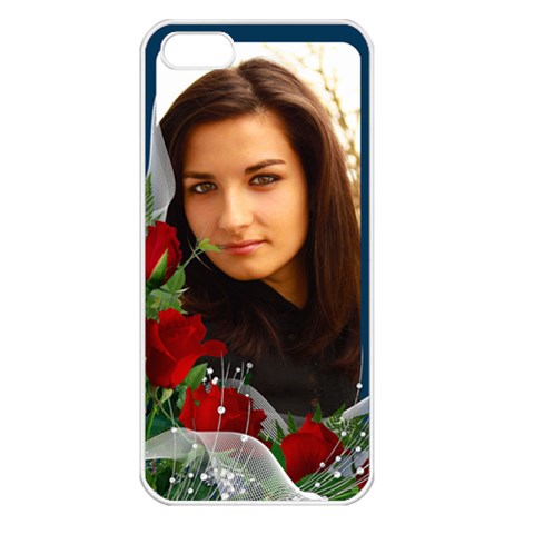 Red Rose Apple Iphone 5 Seamless Case (white) By Deborah Front