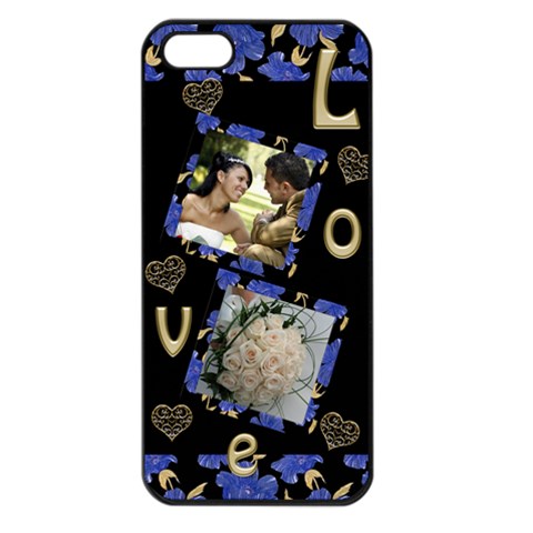 Love Apple Iphone 5 Seamless Case (black) By Deborah Front