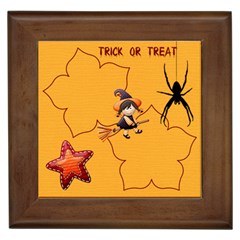 trick or treat - Framed Tile