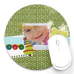 xmas - Round Mousepad