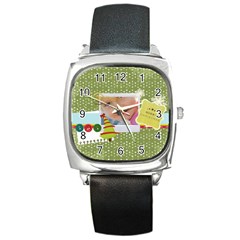 xmas - Square Metal Watch