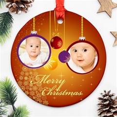 xmas - Round Ornament (Two Sides)