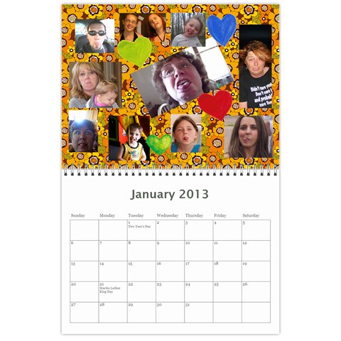 2013 Calendar By Jeri Jan 2013