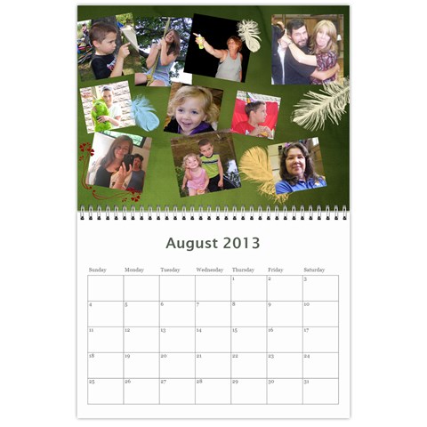2013 Calendar By Jeri Aug 2013