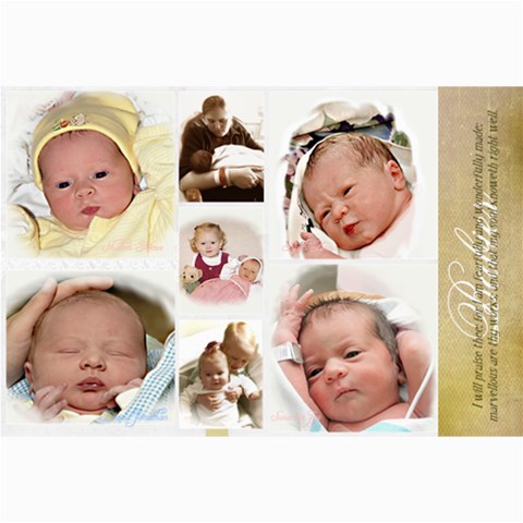 Sweet Baby Collage By Joyfulviktory 18 x12  Print - 1