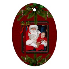 Christmas Oval Ornament (1 Sided) - Ornament (Oval)
