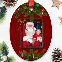 Christmas Oval Ornament (1 Sided) - Ornament (Oval)