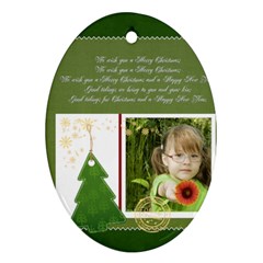 christmas - Oval Ornament (Two Sides)