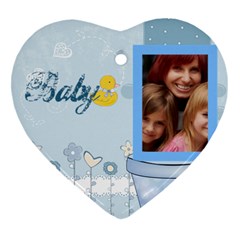 baby - Heart Ornament (Two Sides)