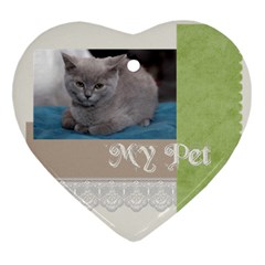 pet - Heart Ornament (Two Sides)