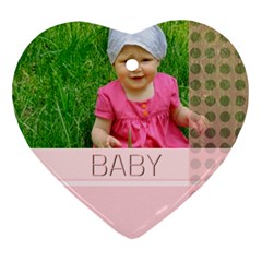 baby - Heart Ornament (Two Sides)