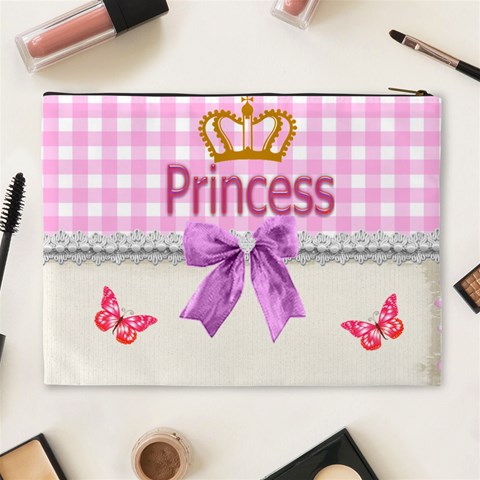 Princess Crown Cosmetic Bag (xl) By Kim Blair Back