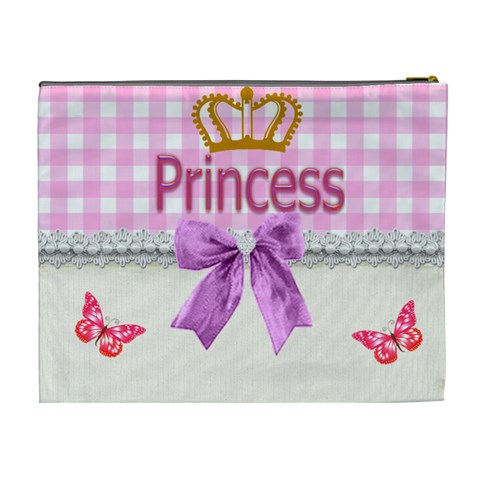 Princess Crown Cosmetic Bag (xl) By Kim Blair Back
