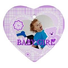 baby - Heart Ornament (Two Sides)