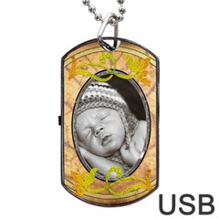 Pretty Dog Tag Usb Flash (2 Sides)