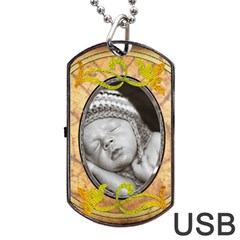 Pretty Dog Tag USB Flash (2 Sides) - Dog Tag USB Flash (Two Sides)